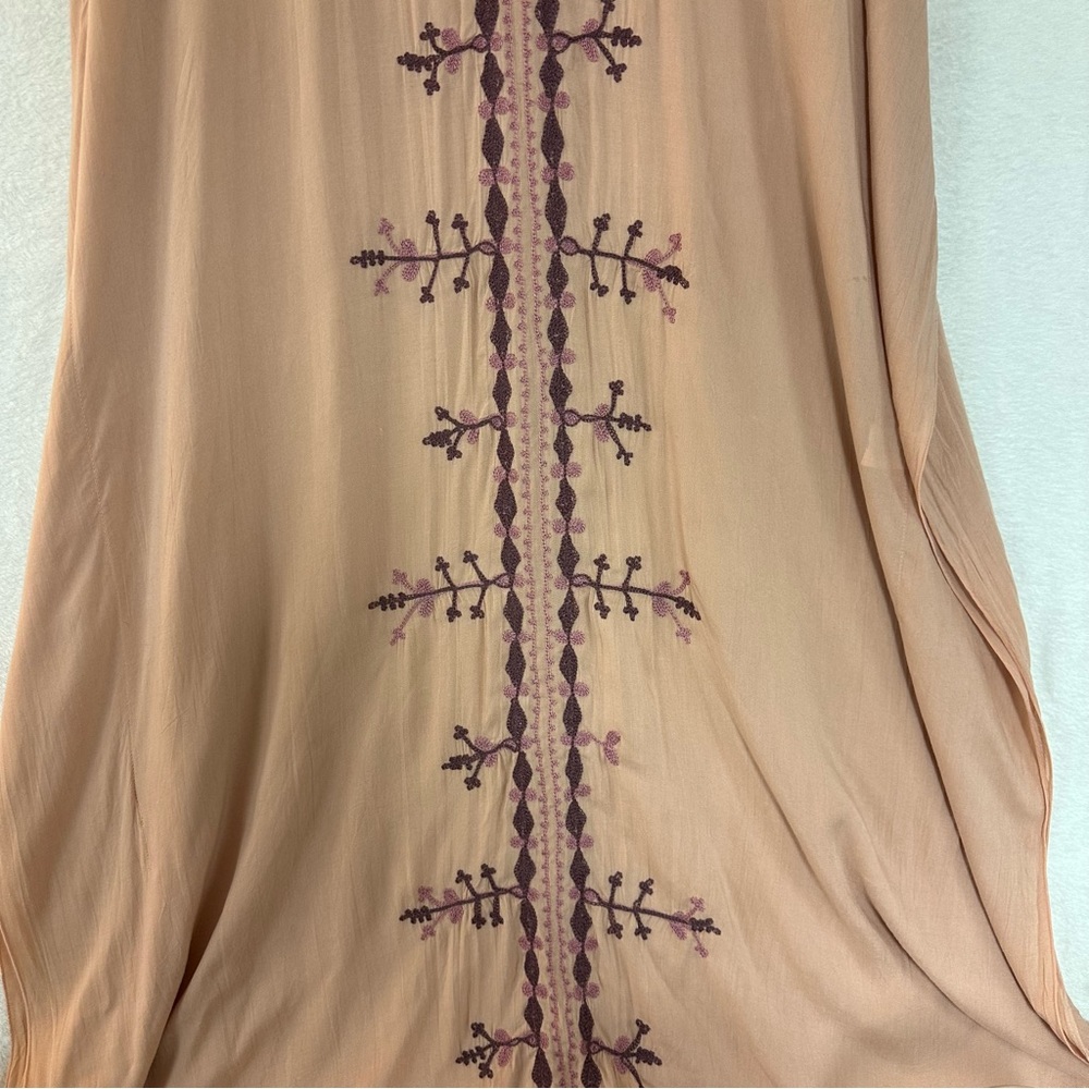 Bagus Kaftan Coverall Mauve Pink embroidery size OS Women - Picture 5 of 13